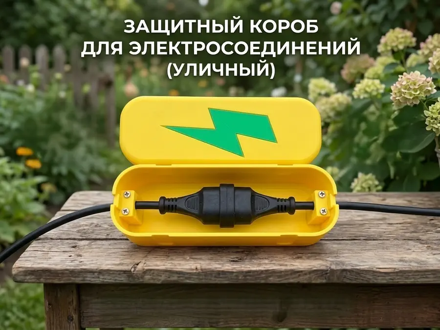 Нажмите, чтобы увеличить защитный короб для уличного удлинителя