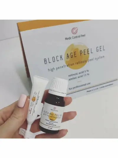Желтый пилинг Medic Control Peel Block Age Peel Gel набор на 1 процедуру
